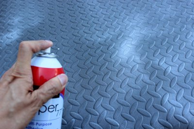 Apply spray adhesive