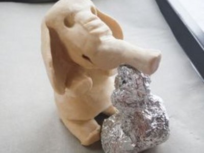 Support weak spots with aluminum foil.