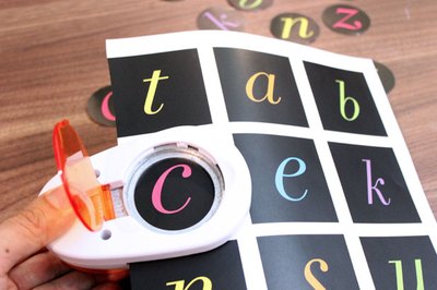 Cut out alphabet letters