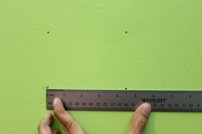 Mark two points 4-1/2" from the first marks
