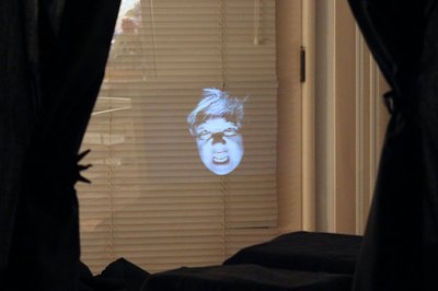 Play the video and the ghost appears