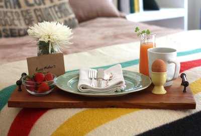 Breakfast is best enjoyed in bed.