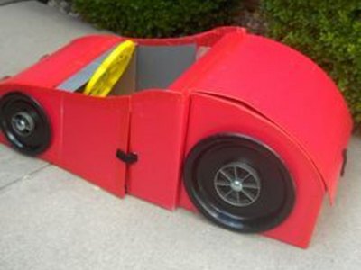 Rear view of car