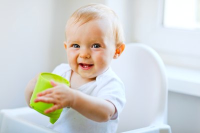 Always use a high chair's safety restraints.