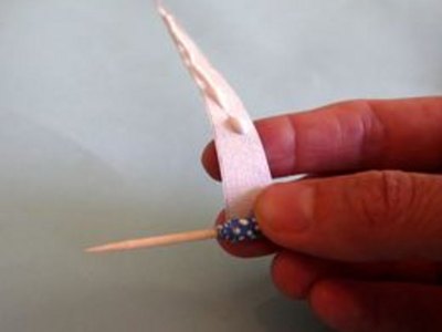 Glue the last 3" of tip.