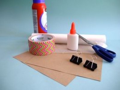 Here are the supplies for binding a thick book.