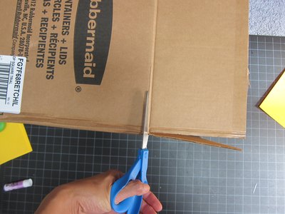 Cut off top flaps.