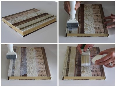 Add a coat or two of gloss to finish off your book.