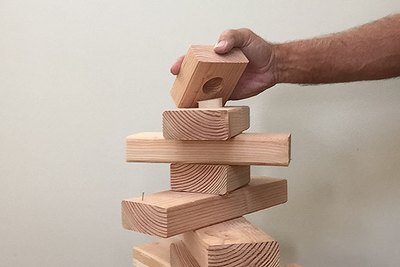 Place the cap on the top of the tree.