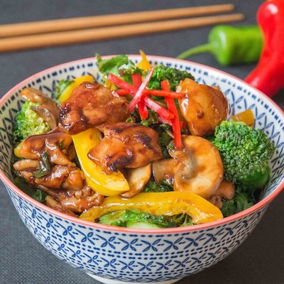 Sticky Chicken Stir Fry