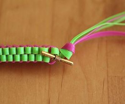 Finish off your bracelet with a knot.