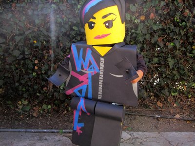 Wyldstyle, ready to trick-or-treat.