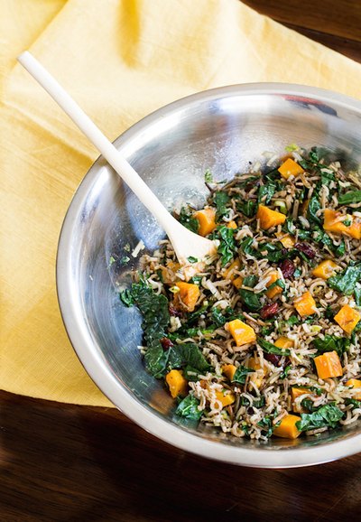 Wild Rice with Butternut Squash Salad
