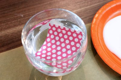 Soak the paper in water