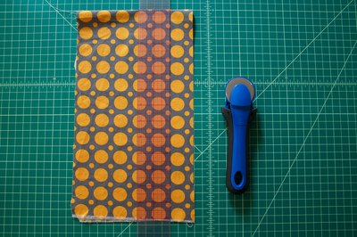 Measure with the self-healing mat.