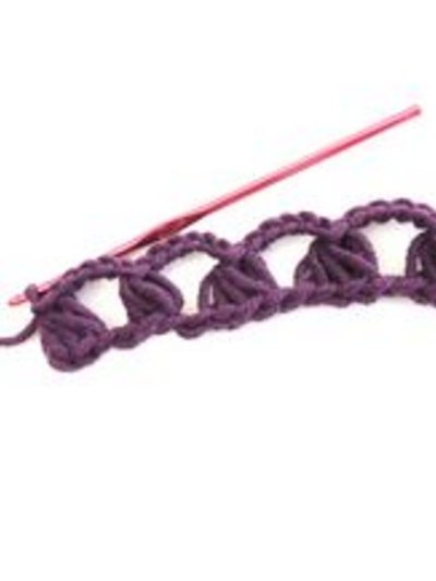 Broomstick lace is an openwork stitch.