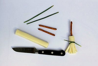 One sharp paring knife is the only tool you need.