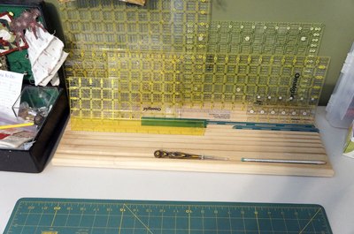 Ruler rack.