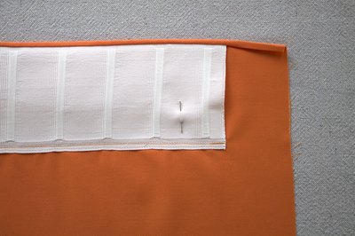 Attach pleat tape.