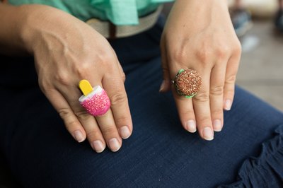 I have always wanted a hamburger ring.