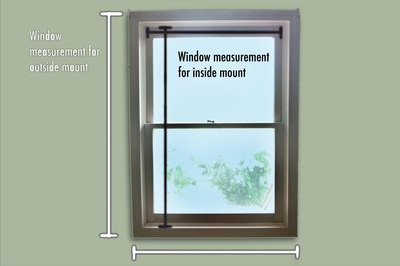 Measure the window before purchasing the roller shade.