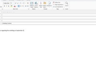Explain the purpose of the email.
