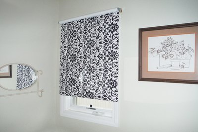 Wrapping paper makes a nice decorative shade.