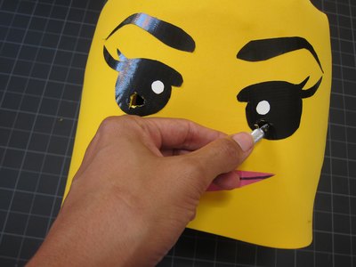 Cut circles out.