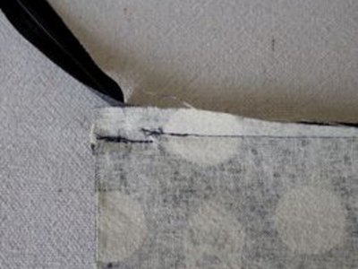 Finish zipper seam.