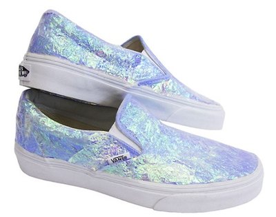 These sneakers would look great with a pair of black jeans and a white blouse.