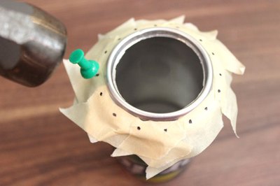Punch holes on the rim