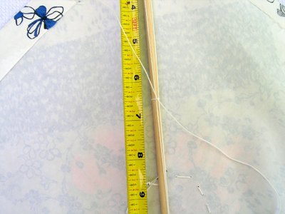 Attach bridle to backside of kite.