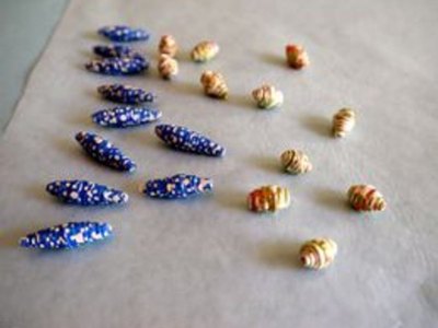 Glazing adds a lovely sheen to the beads.