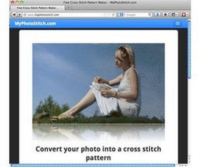 Myphotostitch.com simplifies the job of turning a photo into a pattern.