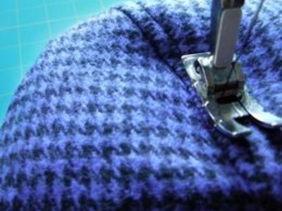 Top-stitch close to the edge.