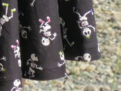 Circle skirt hem.