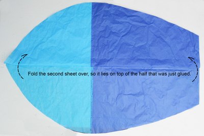 Fold the second sheet over.