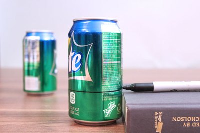 Make a mark on one can