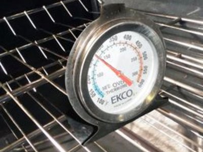 Check the oven temperature with an oven thermometer.