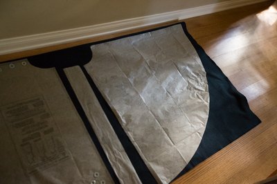Follow your specific pattern's instructions for cutting out fabric.