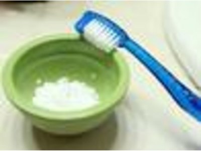 Use baking soda to whiten your teeth.