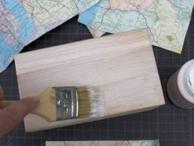 Apply decoupage medium.