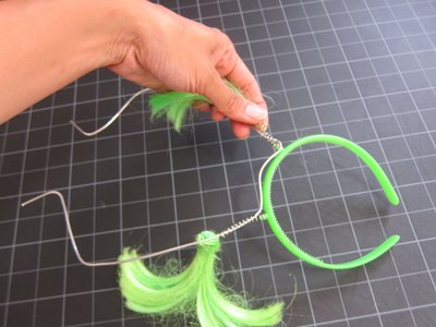 Attach wire armature to headband.