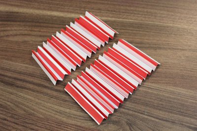 Accordion fold the paper