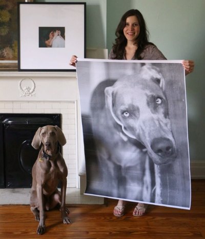 Create your own large-scale art at a print shop.