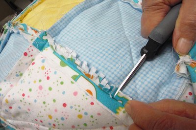 Clip the seam allowances.