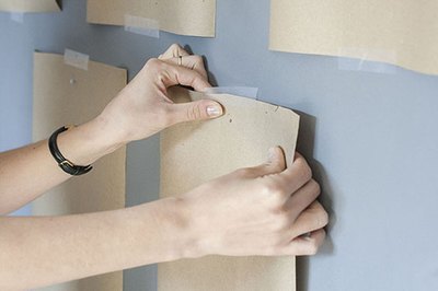 The kraft paper has served its purpose and can be taken down.
