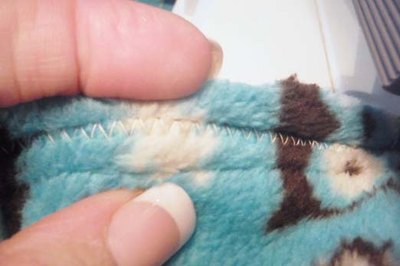 Finish the seams with a zig-zag stitch.