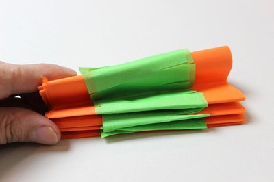 Accordion fold the paper