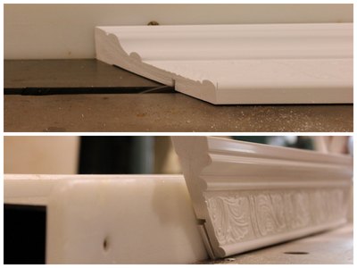 Create a profile on the back side of the casing.